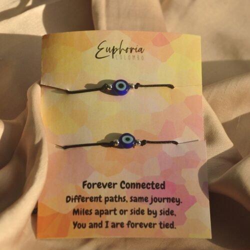Evil eye cord bracelet set