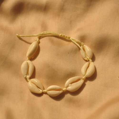Shell cord bracelet