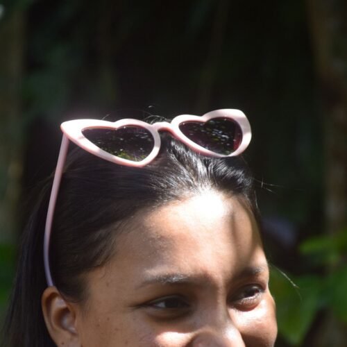 Heart sunglasses (Pink)
