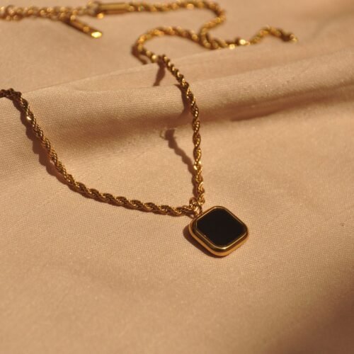 Square steel chain