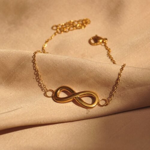 Infinity steel bracelet