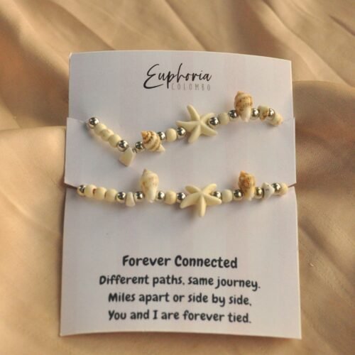 Starfish bead cord bracelet set