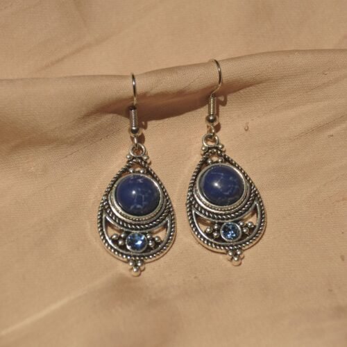 Zafira boho earrings - Dark Blue
