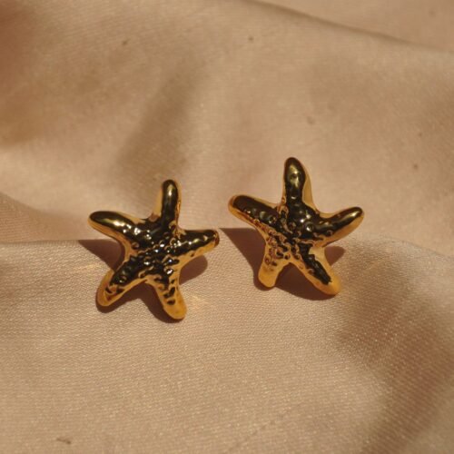Starfish studs - Gold