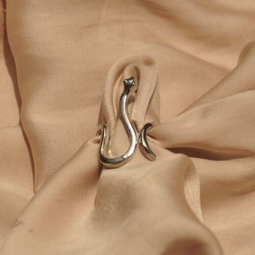 Silver snake ring B (size 7 & 8)