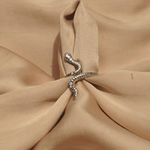 Silver snake ring C (size 8)