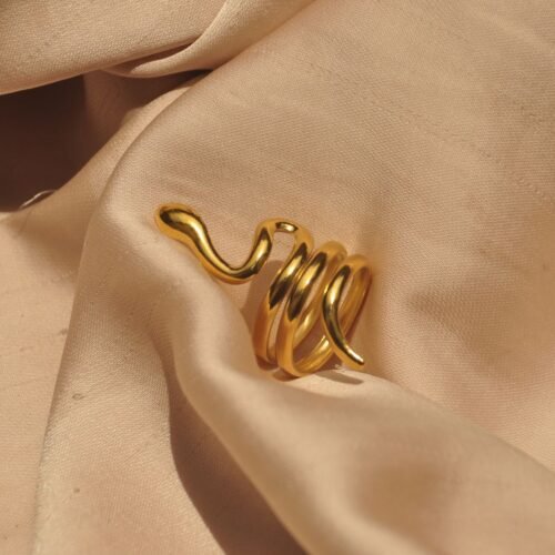 Snake steel ring (size 7 & 8)