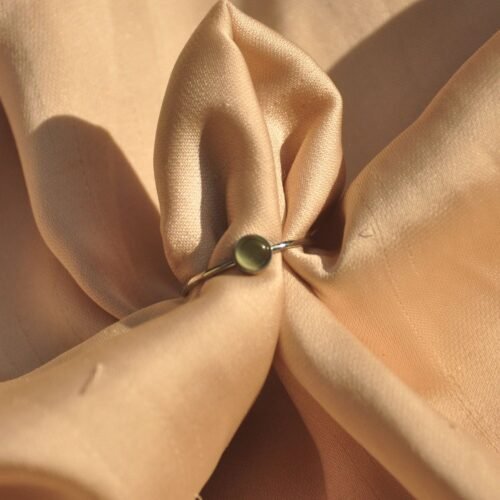 Sage steel ring (size 6)