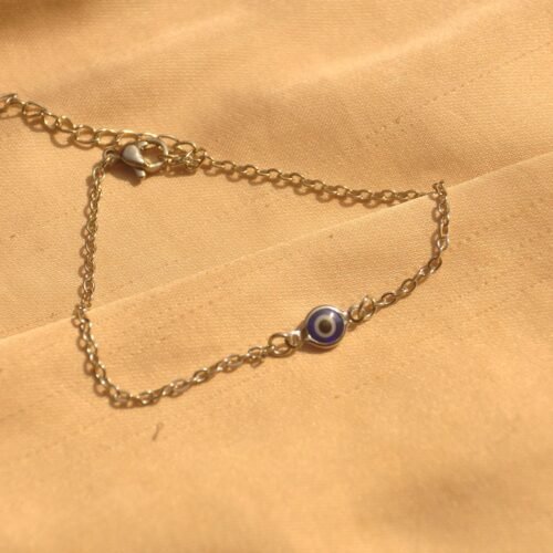 Evil eye steel bracelet