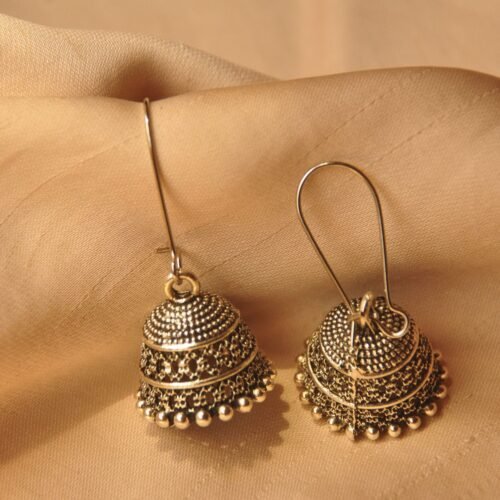 Silver Jhumka earrings (Ethnic range)