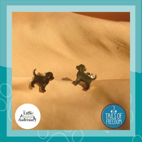 Happy doggo studs (Silver)