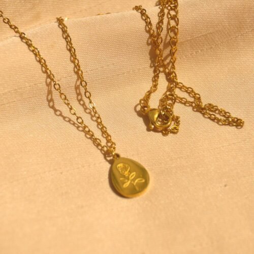 Alina steel floral chain