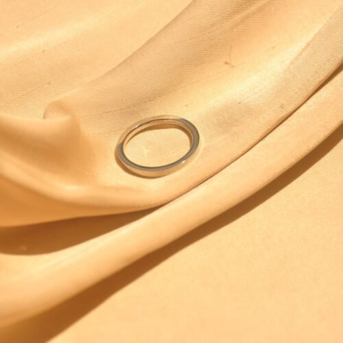Silver flat steel ring (Size 10)