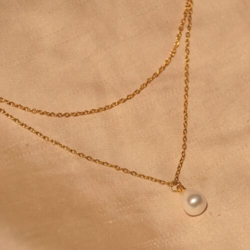 Pearl layered steel chain