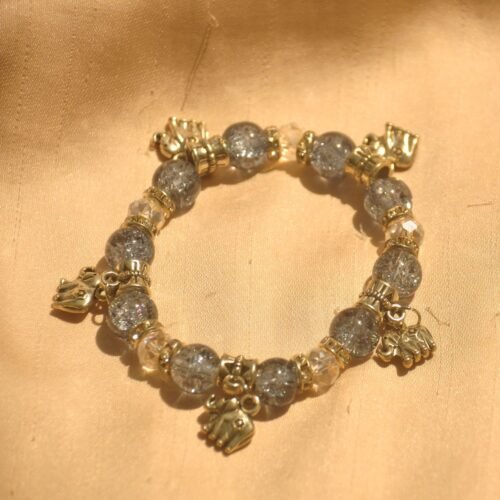 Elephant sea blue bead bracelet