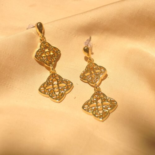 Lahari gold drop earrings