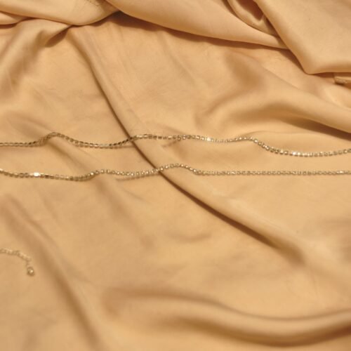 Rhinestone silver waist chain