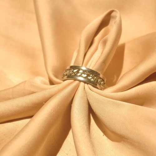 Chain link steel ring (size 7)