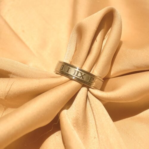 Numerical steel ring (size 7)