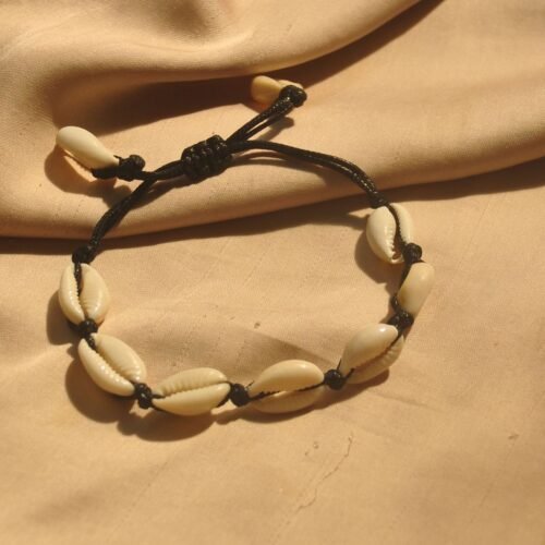 Shell cord bracelet