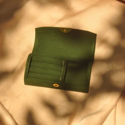 Dark green suede box