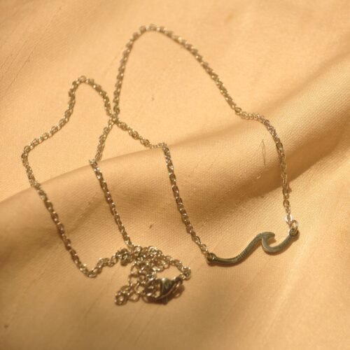 Silver wave steel chain