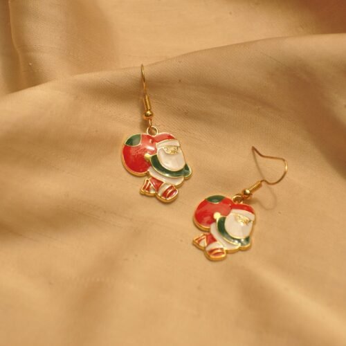 Santa christmas earrings B
