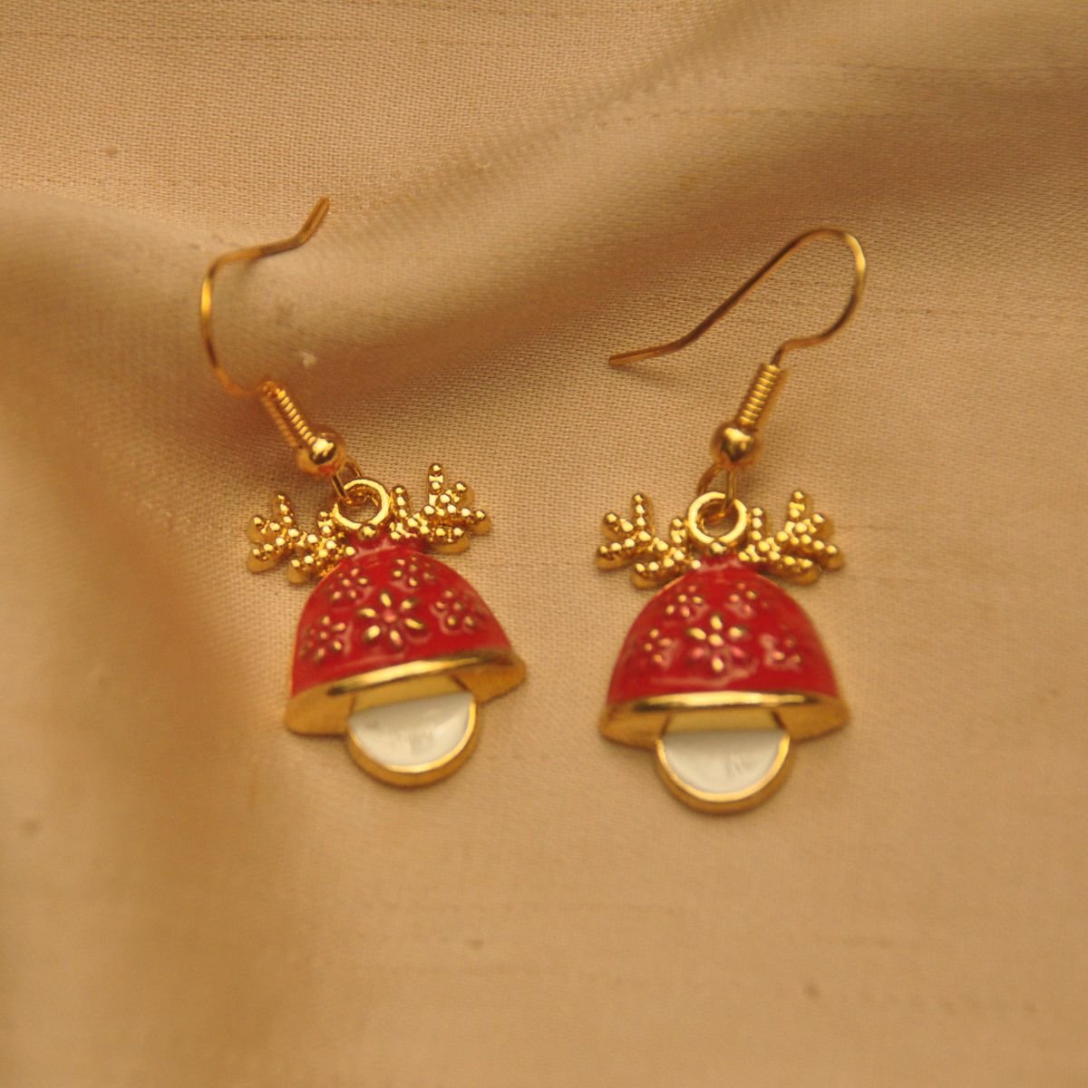 Bell christmas earrings
